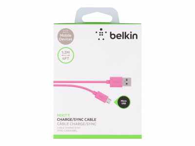 Belkin Mixit Micro Usb To Usb Chargesync Cable F2cu012bt2m Pnk